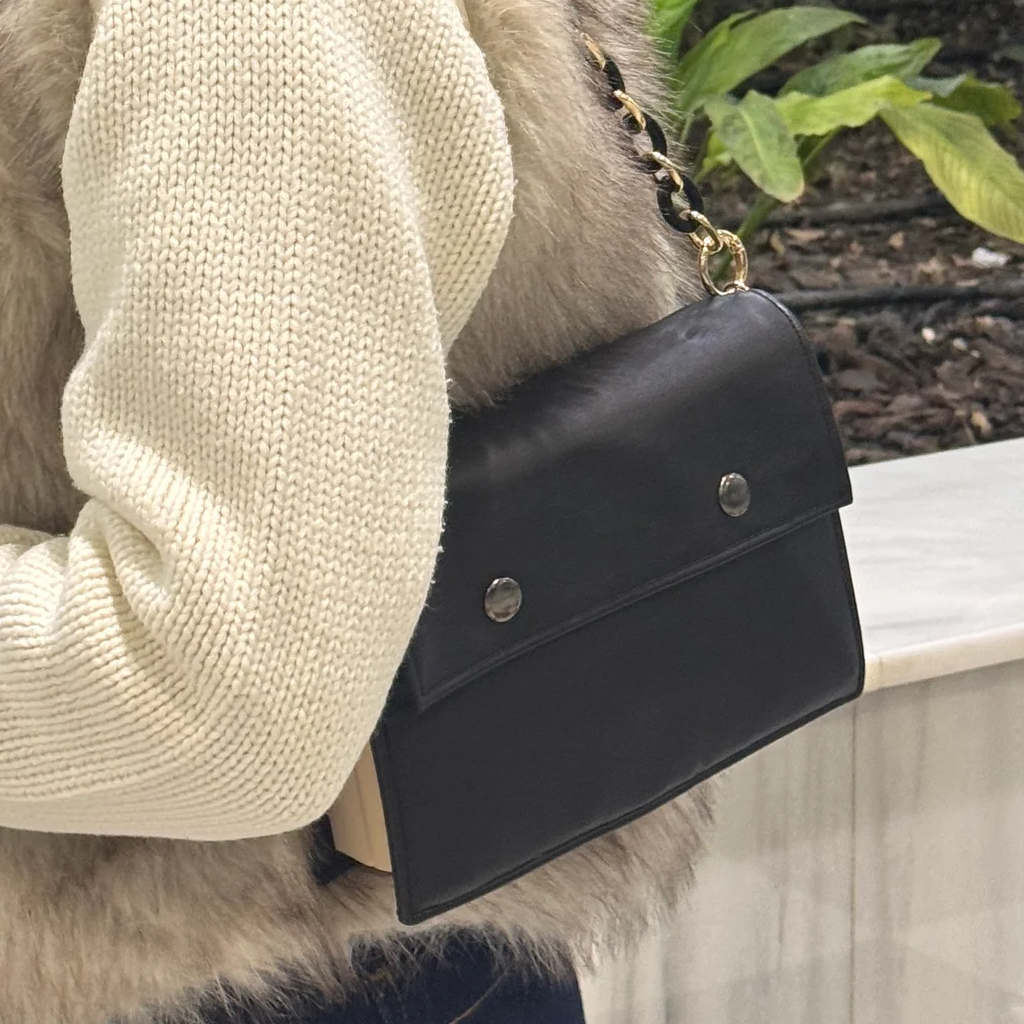 Navy Chain Book Bag by Halen Endless — view 3