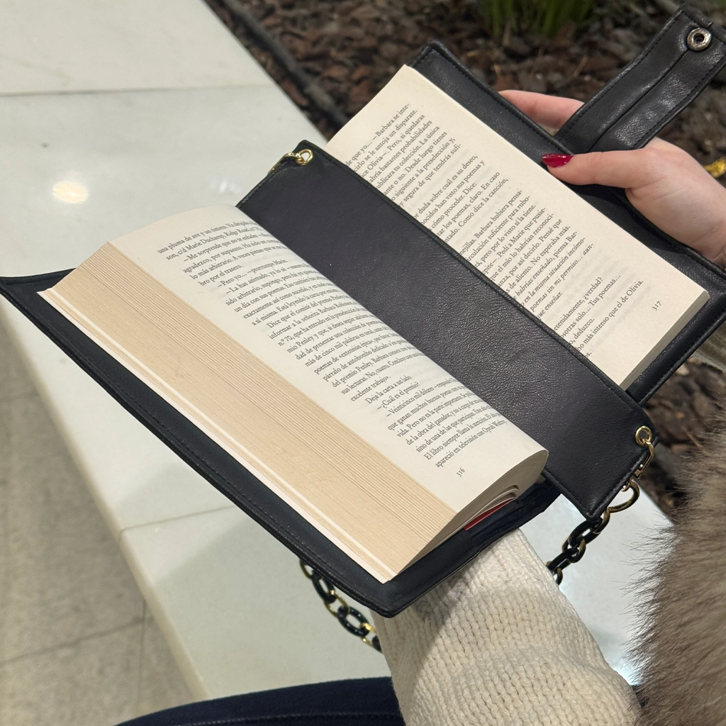 Navy Chain Book Bag by Halen Endless — view 4