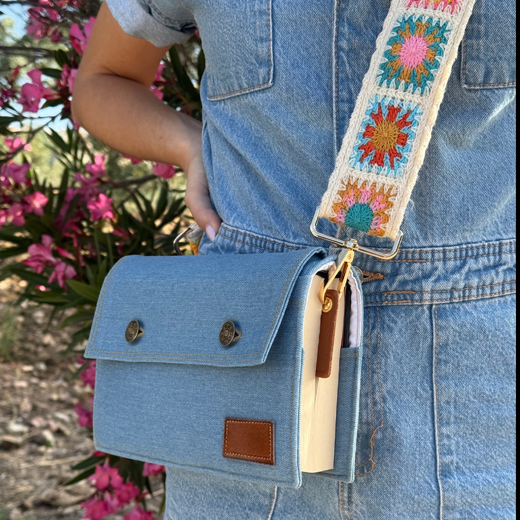 Denim Crochet Book Bag by Halen Endless — view 4