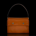 Cognac Brown Book Bag by Halen Endless — view 1