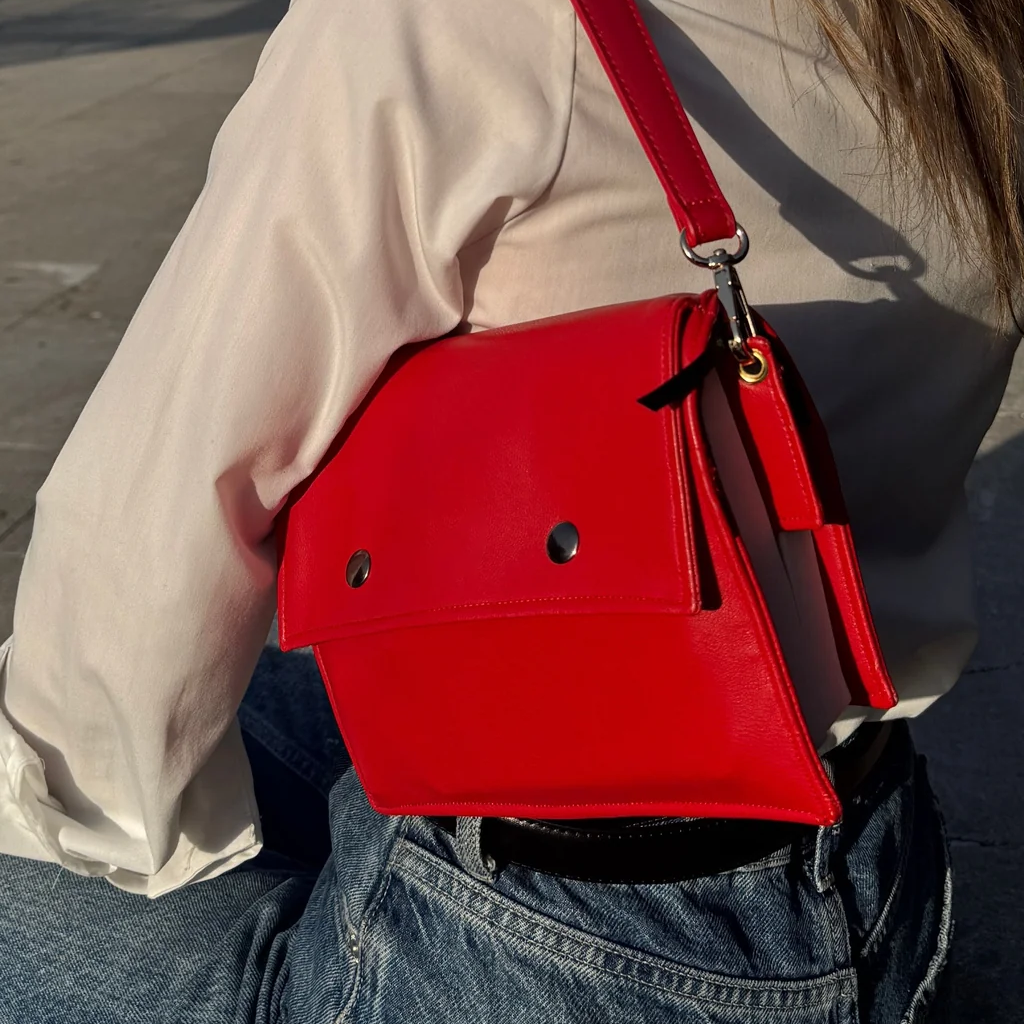 Cherry Red Book Bag by Halen Endless — view 4