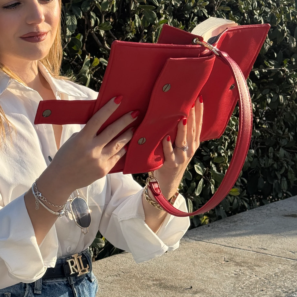 Cherry Red Book Bag by Halen Endless — view 6