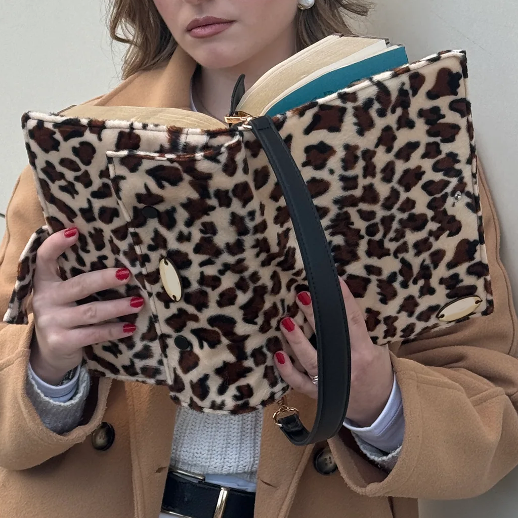 Leopard Print Book Bag by Halen Endless — view 4