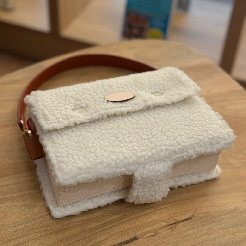 Cream Teddy Book Bag by Halen Endless — view 3